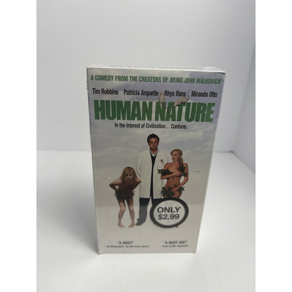 Human Nature (VHS, 2002) SEALED Tim Robbins Patricia Arquette